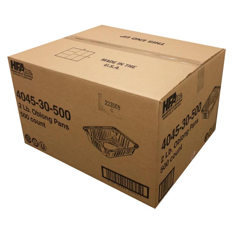 Take-Out Container Base 8.5X6.75X1.5 IN Aluminum Silver Oblong 500/Case