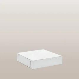Easy Lock Cake Box 10X10X2.5 IN SUS Paperboard CRB White Square Lock Corner 1-Piece 250/Bundle