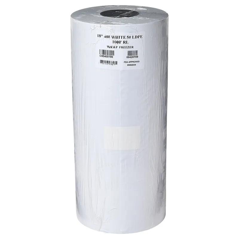 Freezer Paper Roll 18IN X1000FT 40#/5 White Standard 1/Roll