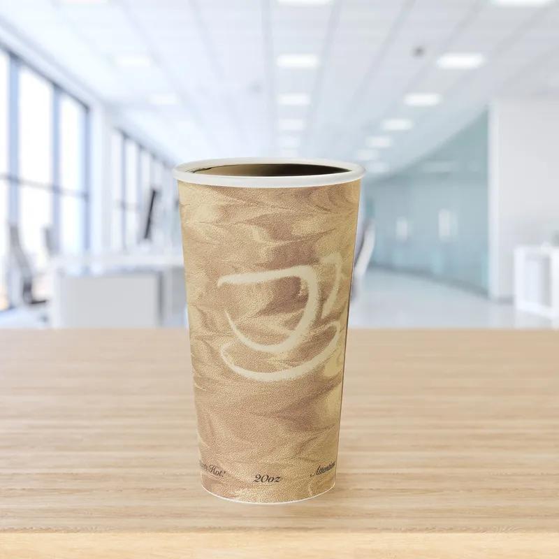 Solo® Hot Cup 20 OZ SSP Multicolor Mistique® Stock Print 40 Count/Pack 15 Packs/Case 600 Count/Case