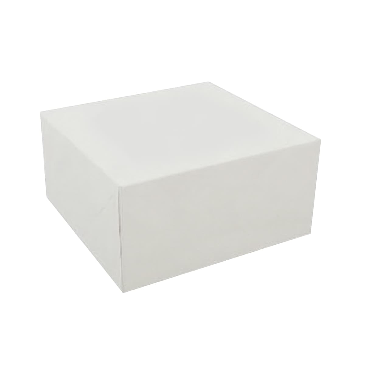 Easy Lock Cake Box 8X8X2.5 IN SUS Paperboard CRB White Square Lock Corner 1-Piece 250/Bundle