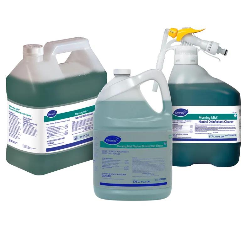 Morning Mist® Fresh Scent One-Step Disinfectant 1 GAL Multi Surface Liquid Concentrate Quat 4/Case