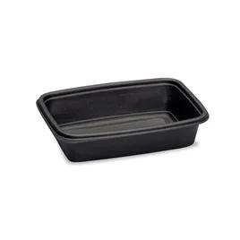 Take-Out Container Base 8.75X6X2 IN PP Black Rectangle Microwave Safe 300/Case