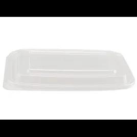 Lid Dome 0.75 IN 1 Compartment PP Clear Rectangle For Container 300/Case