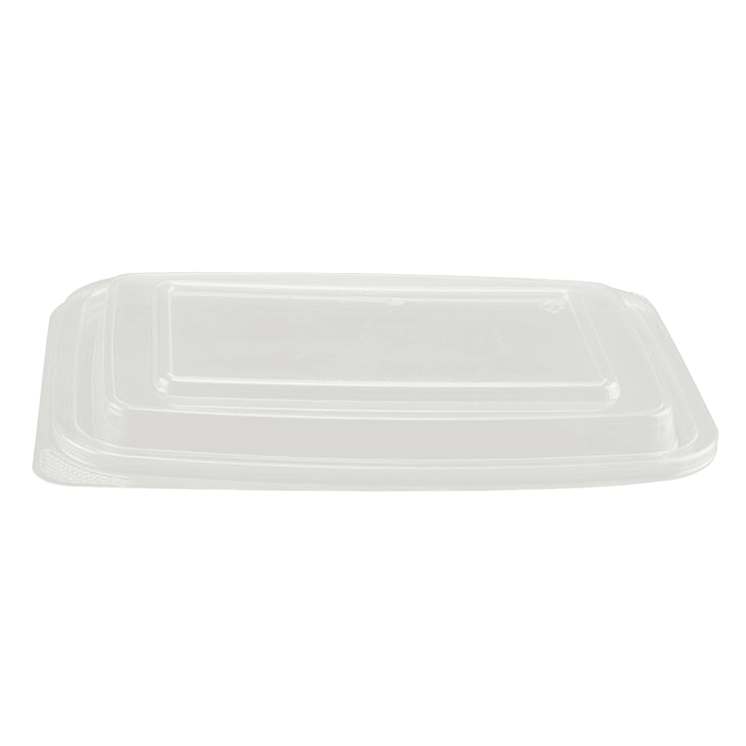 Lid Dome 0.75 IN 1 Compartment PP Clear Rectangle For Container 300/Case