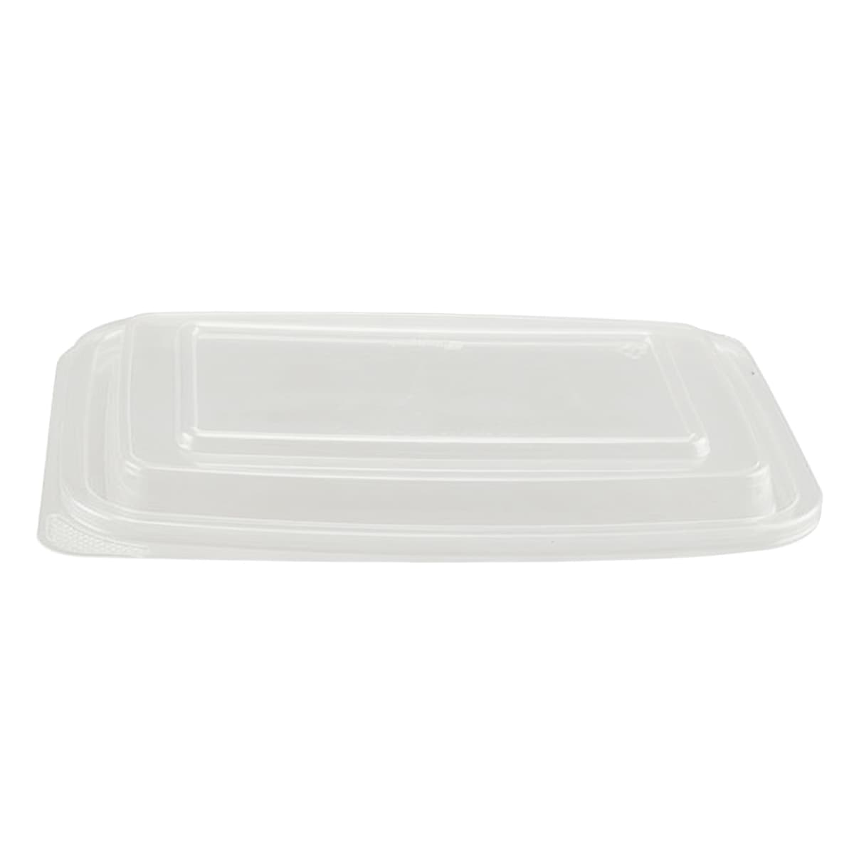 Lid Dome 0.75 IN 1 Compartment PP Clear Rectangle For Container 300/Case
