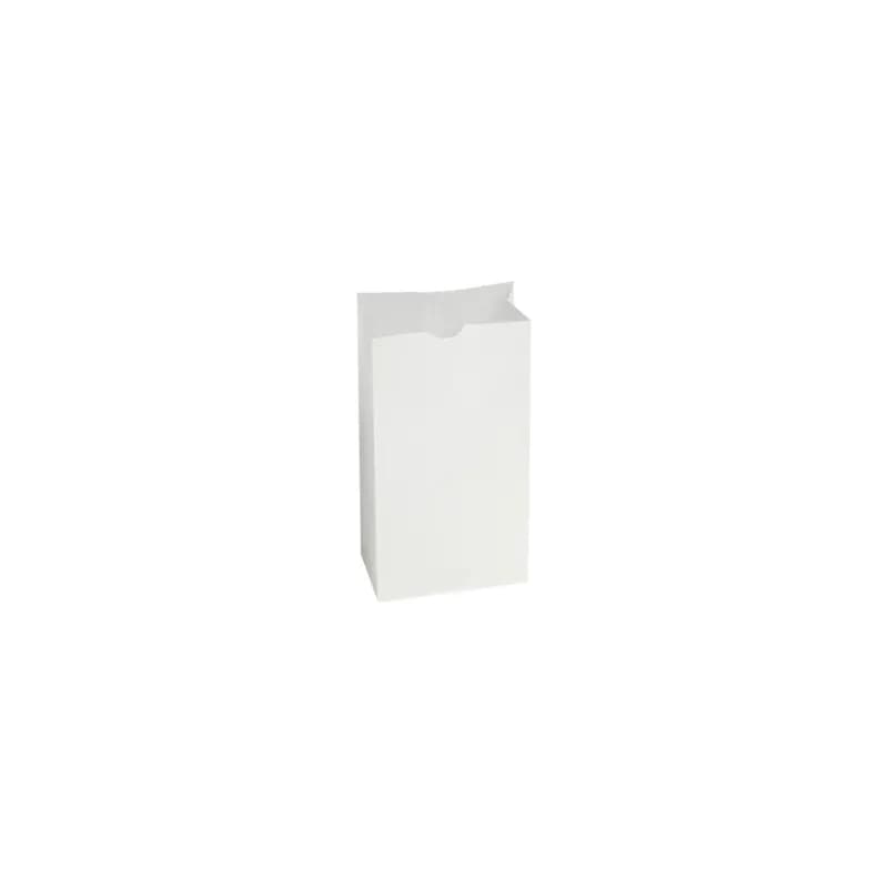 Bagcraft® Dubl Wax® Muffin Bag 5X3.125X9.6875 IN 4 LB Wax Coated Paper White With Self-Opening (SOS) Closure 1000/Case