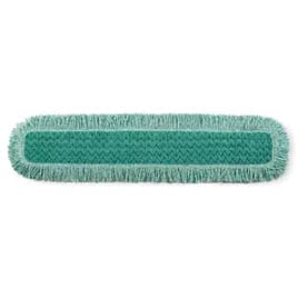 Hygen™ Dust Mop 36 IN Green Microfiber Cut End Launderable Fringed 1/Each