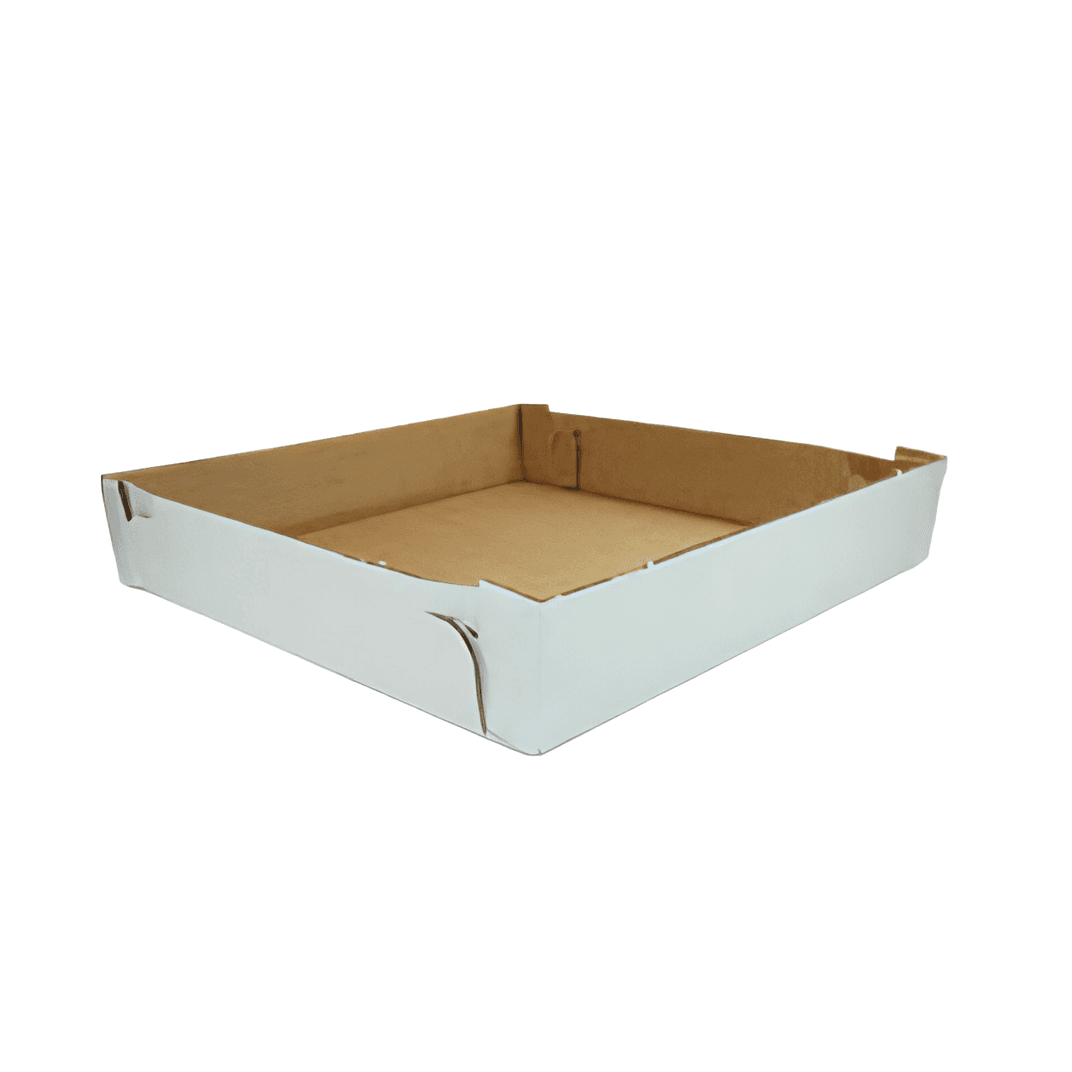 Cake Box 14X14X6 IN Corrugated Paperboard Square 2-Piece 25/Bundle
