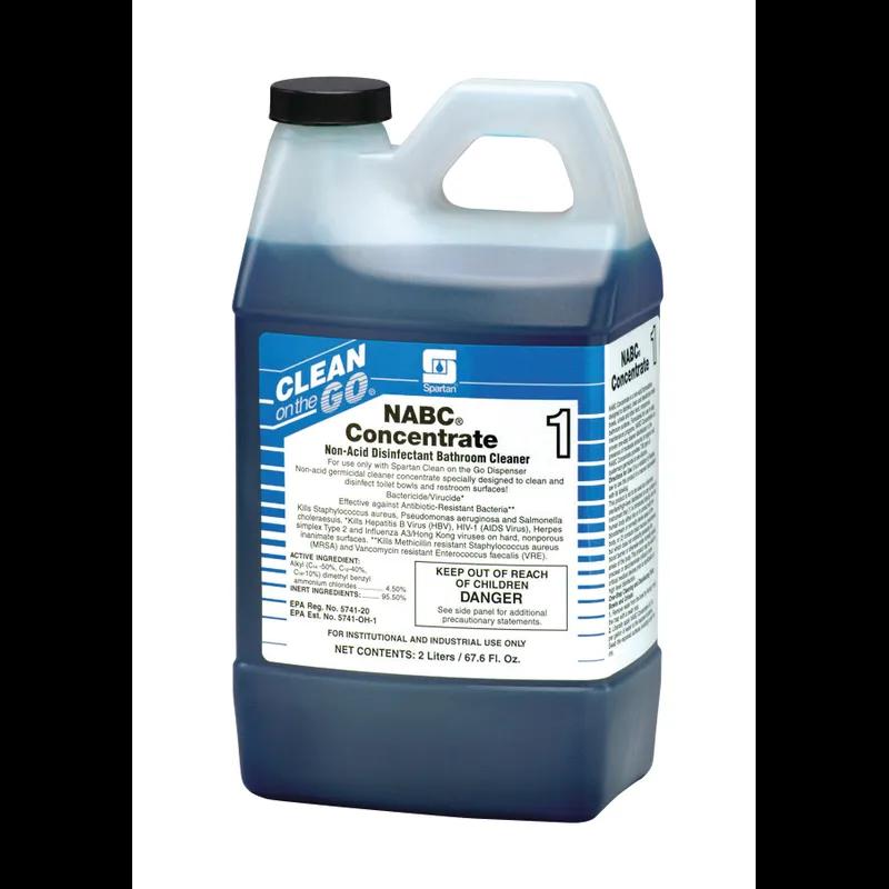 NABC® Clean on the Go® Floral Disinfectant Cleaner 2 L Multi Surface Concentrate Germicidal 4/Case