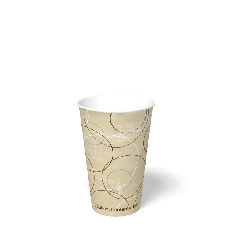 Hot Cup 12 FLOZ Paper Champagne Squat Vending 1500/Case