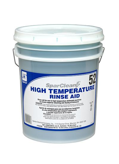 SparClean® High Temperature Rinse Aid 52 Unscented 5 GAL Acidic Liquid 1/Pail