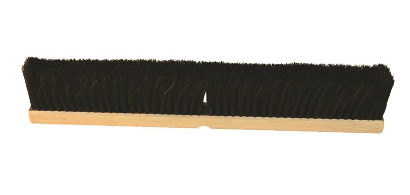 Marlow™ Push Broom Head 18X4 IN Black Tampico Medium Sweep 2 Threaded Handle Holes 1/Each