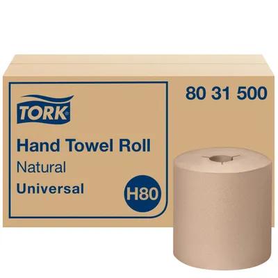Tork Roll Paper Towel H80 8IN X630FT 1PLY Kraft Standard Roll Universal Embossed Refill 6 Rolls/Case