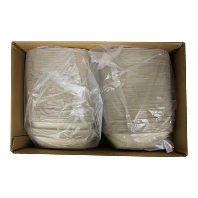 Take-Out Container Base 6.3X6.3X1.6 IN Pulp Fiber PLA Kraft Square 150/Case