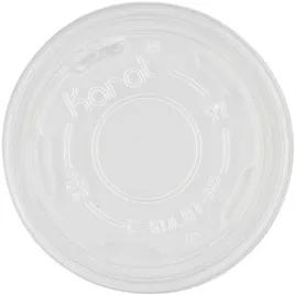 Karat® Lid Flat 3.45 IN PP Translucent Round For 5 OZ Container 1000/Case