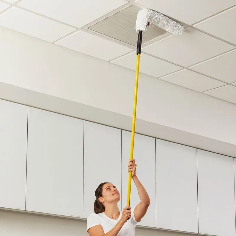 Executive Series™ HYGEN Flexi Wand Duster Refill 12.30X7.00X0.74 IN Microfiber White 6/Case