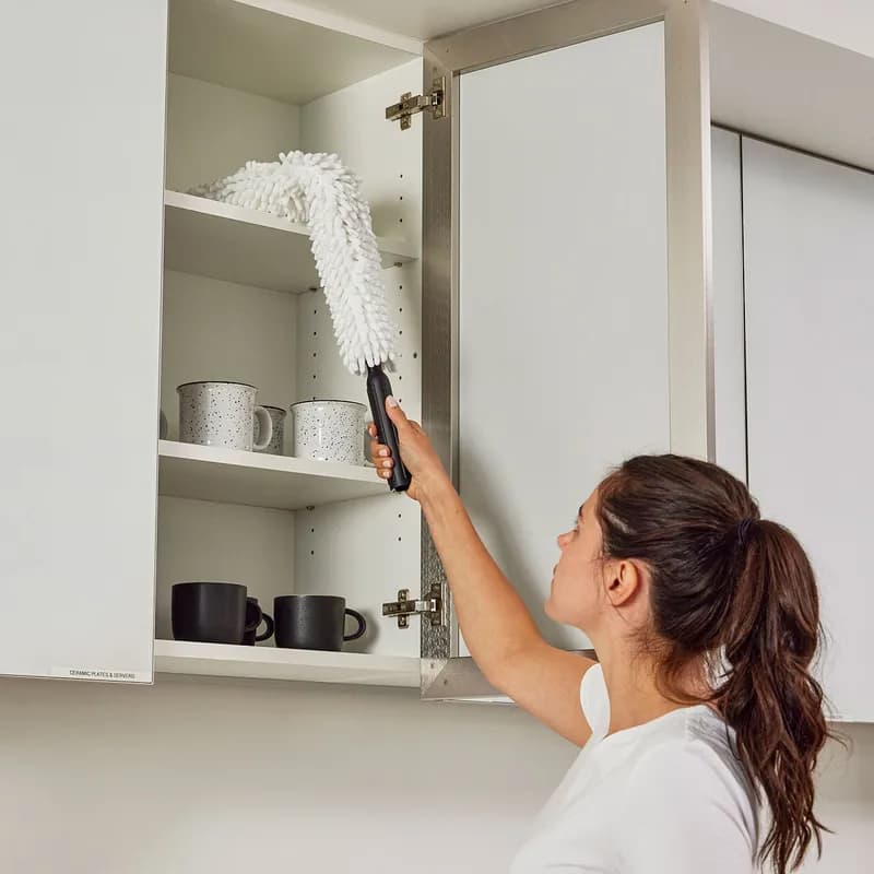 Executive Series™ HYGEN Flexi Wand Duster Refill 12.30X7.00X0.74 IN Microfiber White 6/Case