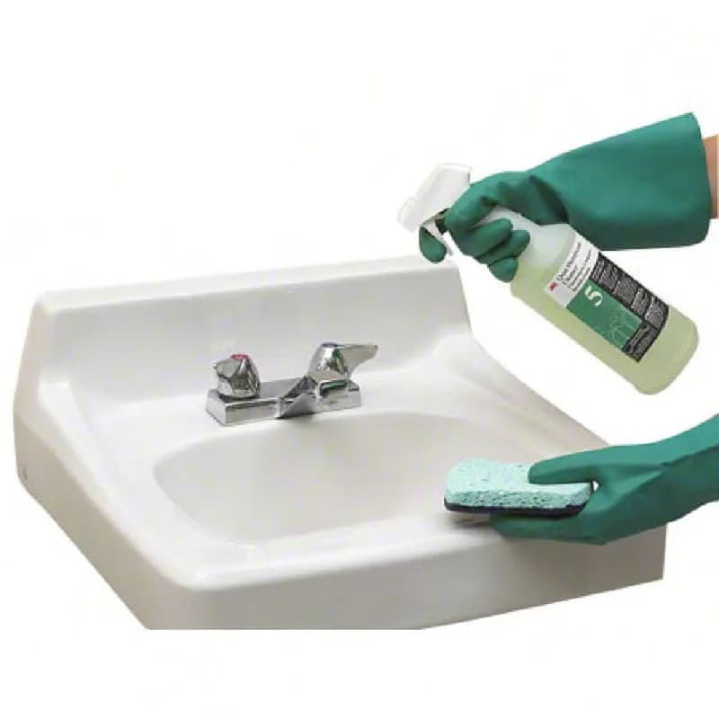 Spray Bottle & Trigger Sprayer 32 FLOZ PE Clear White 1/Each