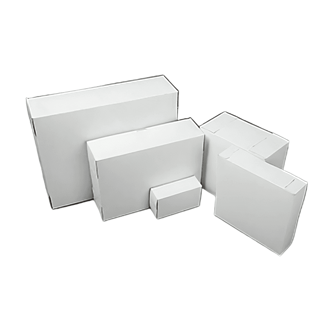 Easy Lock Cake Box 8X8X6 IN SUS Paperboard CRB White Square Lock Corner 1-Piece 100/Bundle