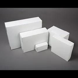 Easy Lock Cake Box 8X8X6 IN SUS Paperboard CRB White Square Lock Corner 1-Piece 100/Bundle