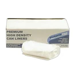 Victoria Bay Can Liner 30X37 IN Clear Plastic 10MIC Flat Pack 500/Case