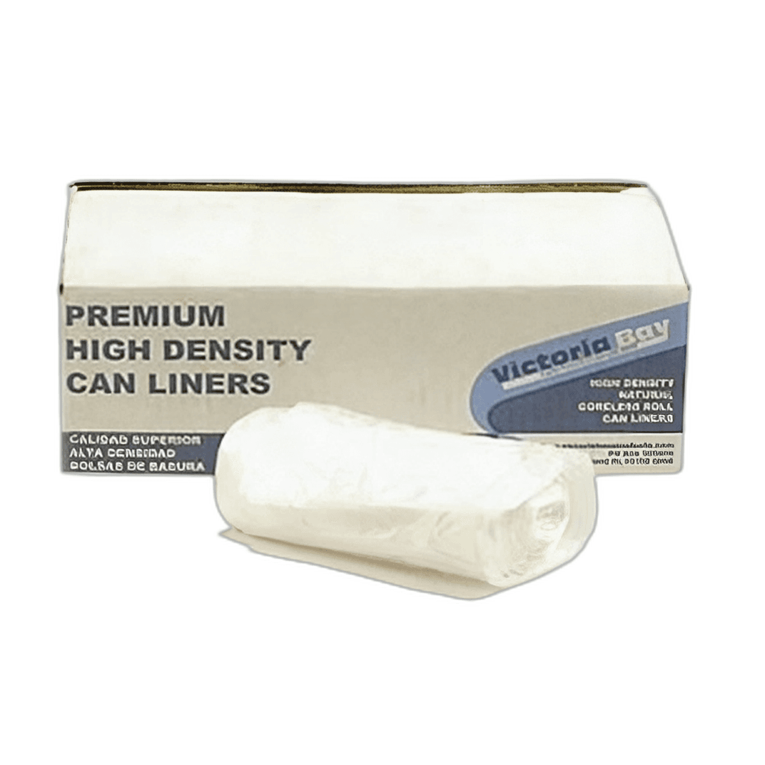 Victoria Bay Can Liner 30X37 IN Clear Plastic 10MIC Flat Pack 500/Case