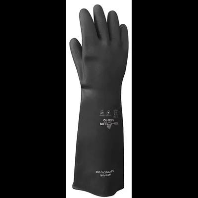Chemicals Gloves Black Natural Rubber Latex 1/Pair