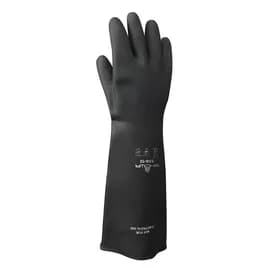 Chemicals Gloves Black Natural Rubber Latex 1/Pair