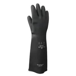 Chemicals Gloves Black Natural Rubber Latex 1/Pair