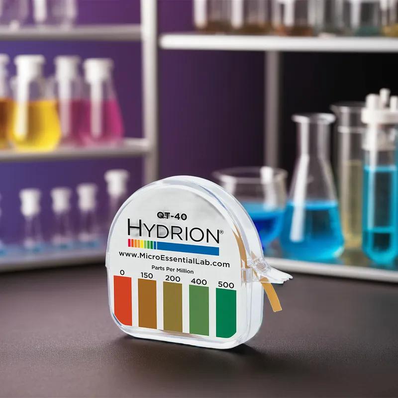 Hydrion® Quaternary pH Test Strips 0, 150, 200, 400, 500 PPM Range Test 10/Case