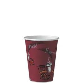 Solo® Hot Cup 12 OZ SSP Multicolor Bistro® 50 Count/Pack 20 Packs/Case 1000 Count/Case