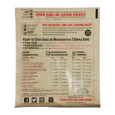 Oven & Grill Bag 8.9X10.8 IN Glassine Paper Clear Brown With Self Seal Closure Microwave Oven Safe 250/Case