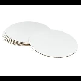 Cake Board 14X0.5 IN Paperboard White Round Embossed 12/Case