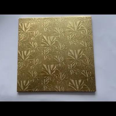 Cake Board 10X10X0.25 IN Foil-Lined Paper Gold Square 24/Case