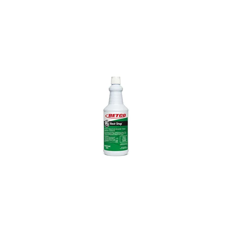 Rest Stop Floral Fresh Restroom Cleaner One-Step Disinfectant 1 QT Multi Surface Neutral RTU Non-Acid Germicidal 12/Case