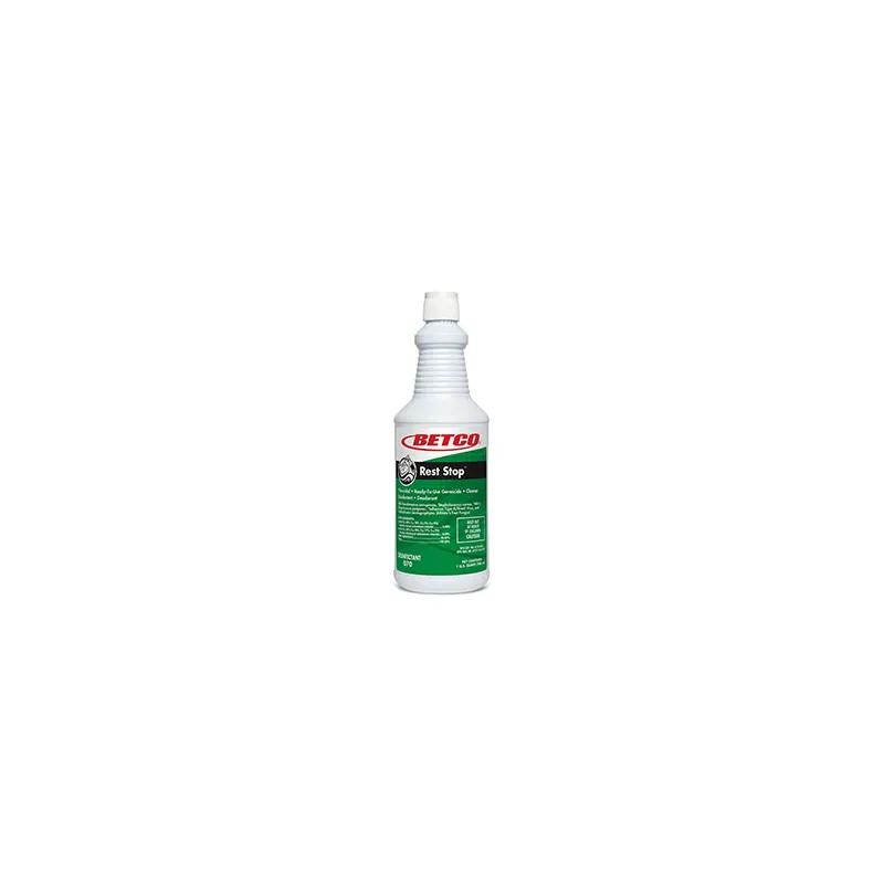 Rest Stop Floral Fresh Restroom Cleaner One-Step Disinfectant 1 QT Multi Surface Neutral RTU Non-Acid Germicidal 12/Case
