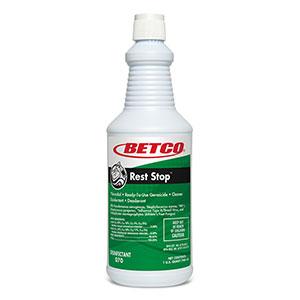 Rest Stop Floral Fresh Restroom Cleaner One-Step Disinfectant 1 QT Multi Surface Neutral RTU Non-Acid Germicidal 12/Case