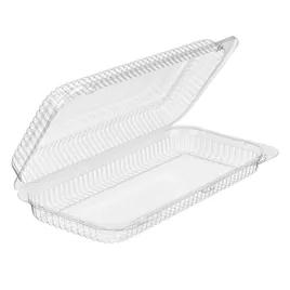Essentials Take-Out Container Hinged With Dome Lid 12.375X6.25X2.125 IN RPET Clear Rectangle 300/Case