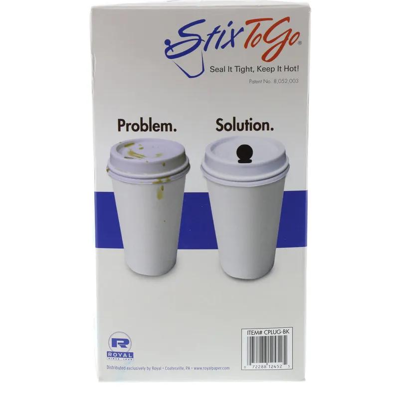 Beverage Plug Plastic Black 400 Count/Pack 5 Packs/Case 2000 Count/Case