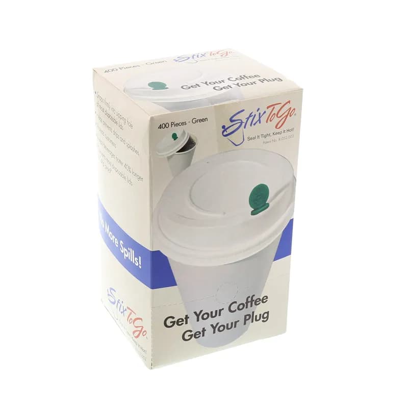 StixToGo Beverage Plug Plastic Green 2000/Case