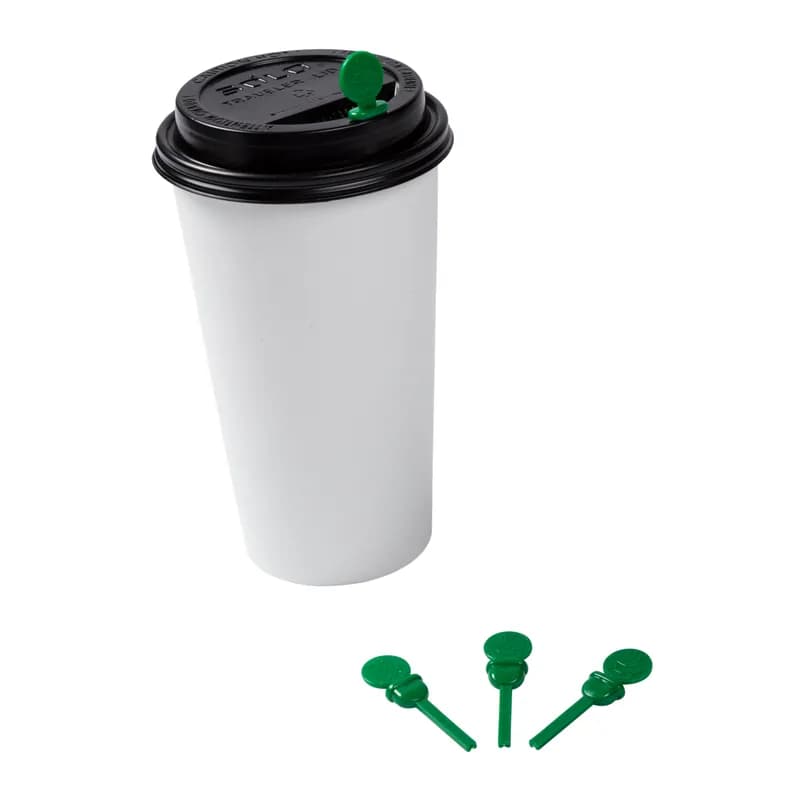StixToGo Beverage Plug Plastic Green 2000/Case