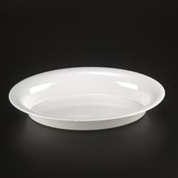 Serving Tray 11X16 IN White Oval 25/Case