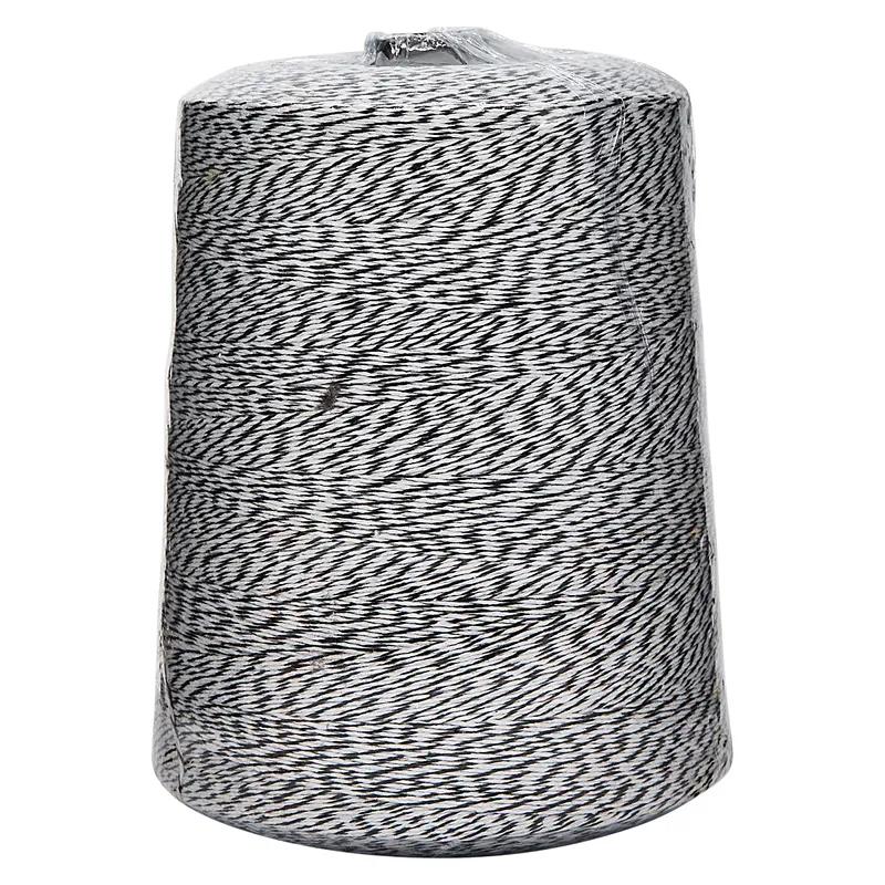 Twine 2 LB Black White Cone 1/Cone