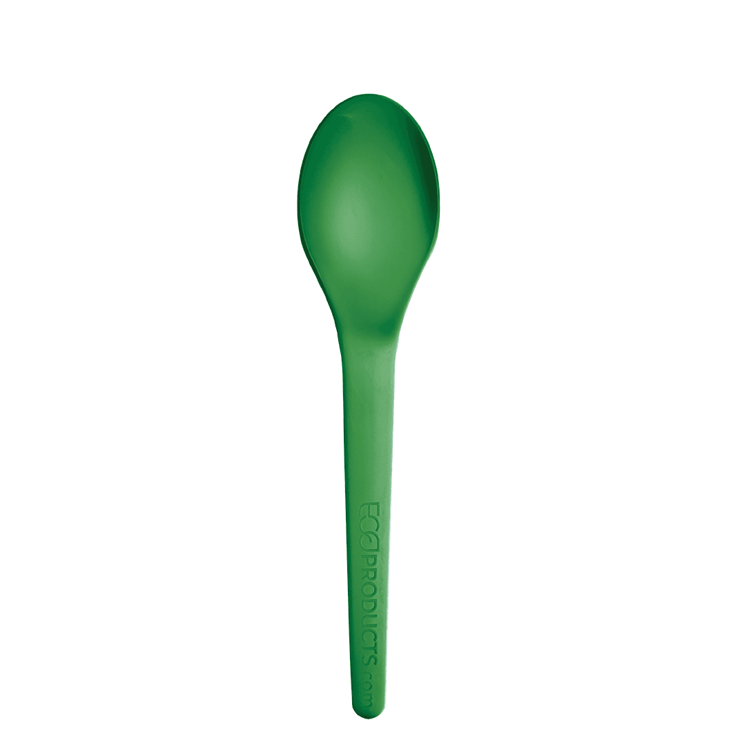 Plantware® Spoon 6 IN PLA Green High Heat 1000/Case