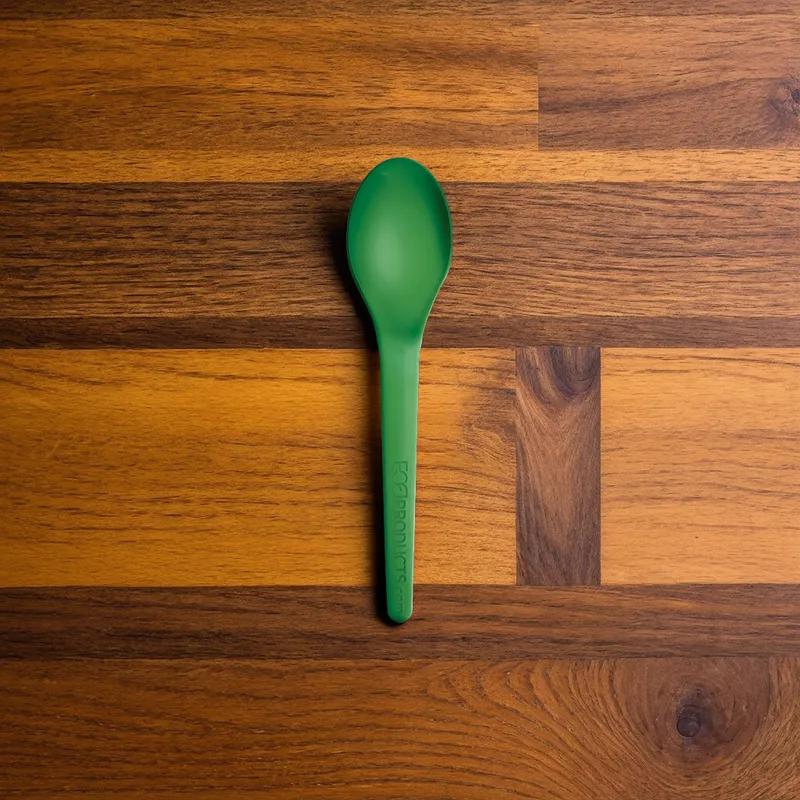 Plantware® Spoon 6 IN PLA Green High Heat 1000/Case