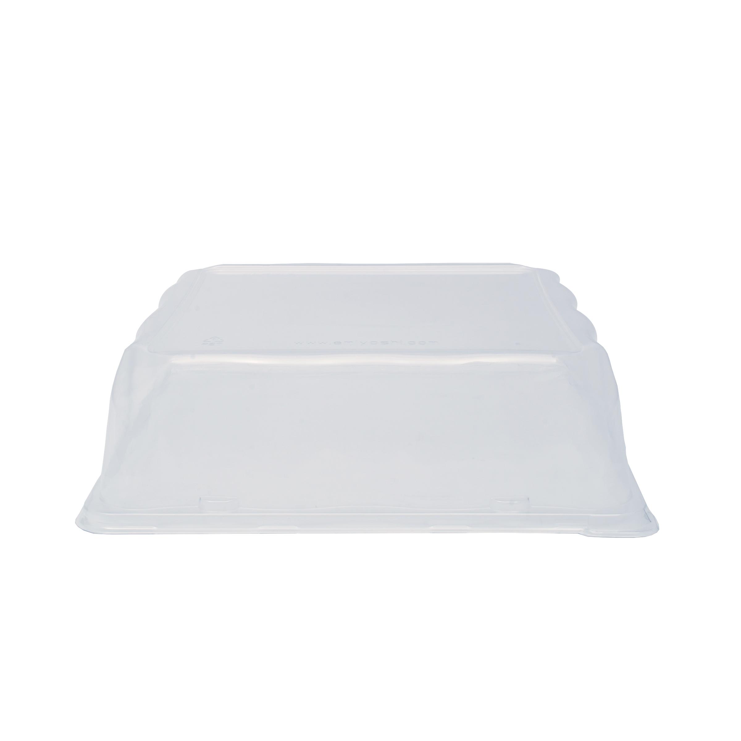 Lid Dome 12X12 IN PET Clear Square For Container 50/Case
