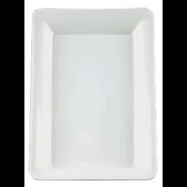 Serving Tray 12X18 IN Plastic White Rectangle 20/Case