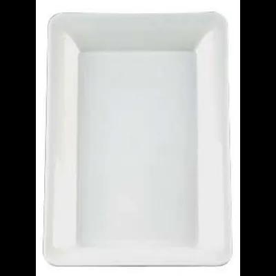 Serving Tray 12X18 IN Plastic White Rectangle 20/Case