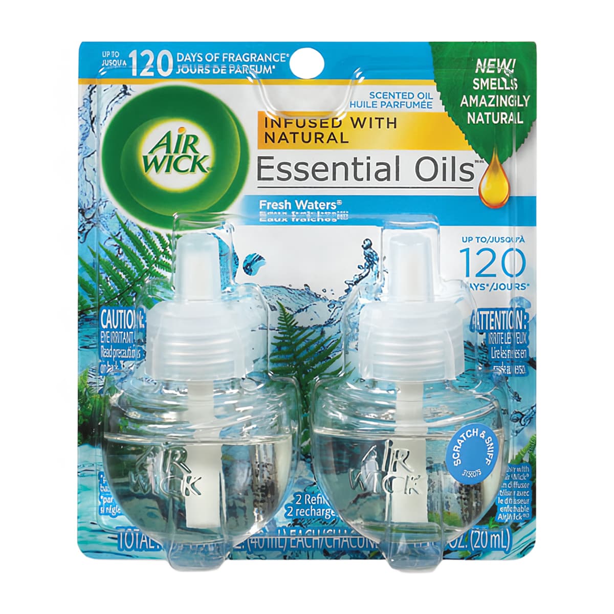Air Wick® Air Freshener Fresh Waters Clear Oil 0.67 OZ Refill 6/Carton
